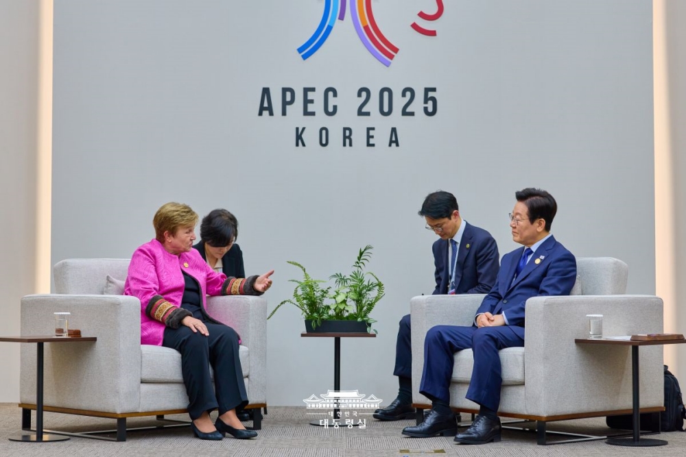 크리스탈리나 게오르기에바 IMF 총재 접견